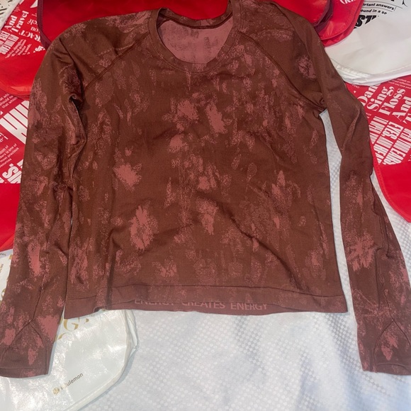 BNWOT Lululemon Long Sleeve Swiftly 2.0 Race Length Top. Brown. Sz 10 - Picture 8 of 9